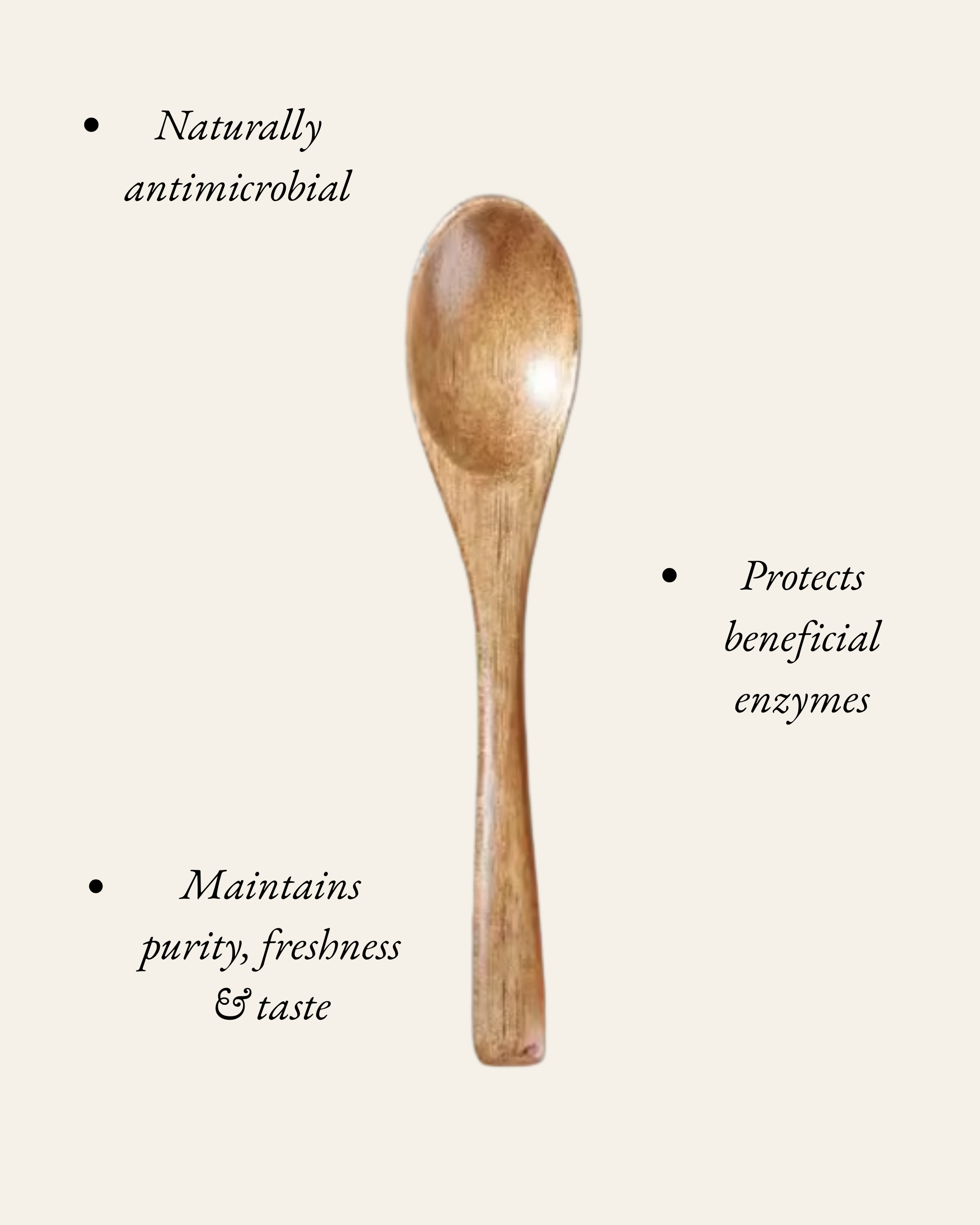 Wooden Honey Spoon
